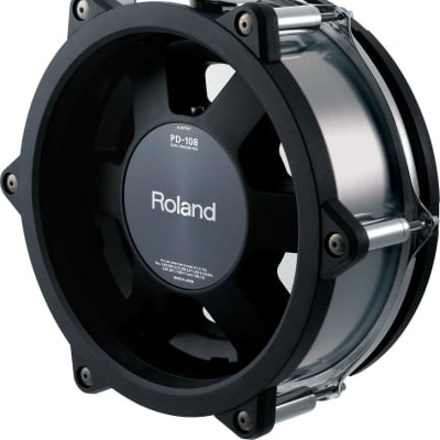 Roland PD-108-BC V-Pad 10" Tom Pad, Black Chrome Finish. This V-Drum is AWESOME and you WANT it! image 2