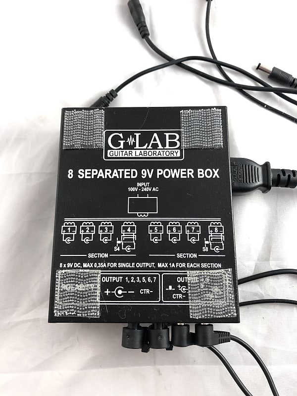 ギター G-Lab 8 Separated 9V Power Box PB-1 G-Lab PB-1 8 Separated 9V Power Box Used Tested w/ Cables | eBay