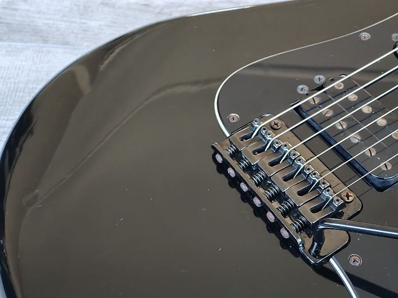 1989 Yamaha Japan MG111R HSS 26 Fret Electric Guitar (Black