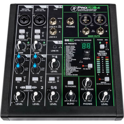 Mackie ProFX6v3 Compact 6-Channel Mixer image 5