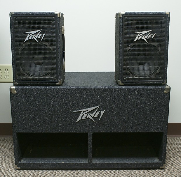 春先取りの 1980s System Speaker Tri-Flex Peavey Black Reverb | Tolex その他