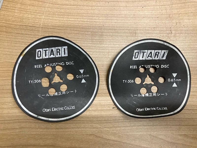 Otari Reel Thickness Correction Sheet TY-506 0,65mm spacer orginal Set ,2x  			