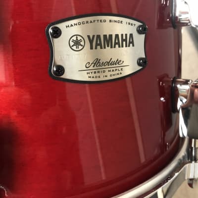 Yamaha  Absolute Hybrid Maple Red Drum Set in Red Autumn Gloss 22/16/12/10 image 7