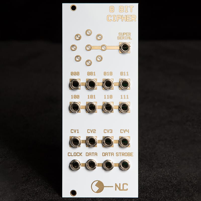 Nonlinearcircuits 8 Bit Cipher Eurorack Module CV White/Gold image 1