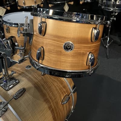 Limited Edition Gretsch Brooklyn Series 12/14/20" Drum Kit Set in Exotic Figured Ash w/ Matching 14" Snare Drum image 6