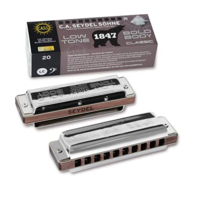 Seydel 1847 BLUES CLASSIC Harmonica, Key of Super Low E. Brand New!