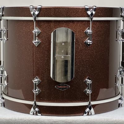 Craviotto 20/10/12/14" VIDEO Solid Maple Drum Set - 2016 Copper Sparkle Lacquer image 7