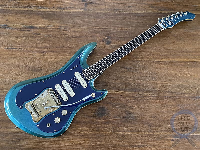 Guyatone LG-350T DX, Sharp 5, RARE !!! Sparkle Blue, 1968