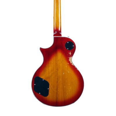 10S GF Aged Electric Guitar Goldtop Cover Cherry Sunburst Relic image 3