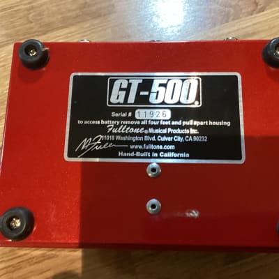 Fulltone GT-500  FET Boost - Overdrive - EQ - Distortion image 6