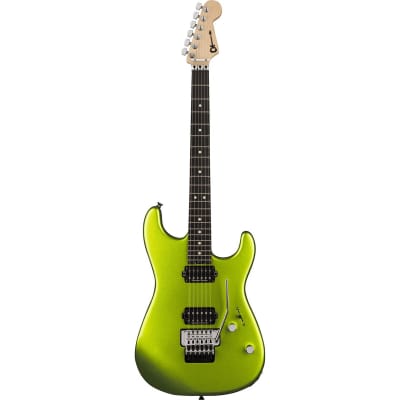 Charvel Pro-Mod San Dimas Style 1 HH FR E Electric Guitar, Lime Green Metallic image 8