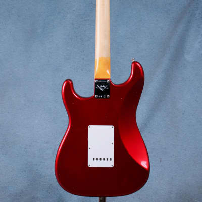 Fender Custom Shop 1963 Stratocaster Journeyman Relic Rosewood Fingerboard Electric Guitar - Aged Candy Apple Red - CZ559889-Aged Candy Apple Red image 6