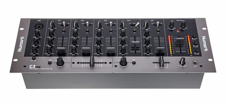 Table de mixage c3usb numark 5 voies usb rack 19