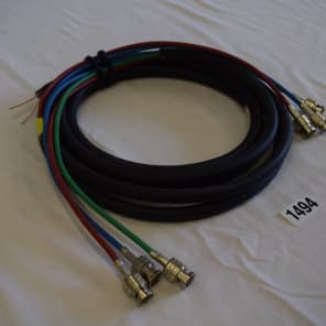 CANAR  LV-615 BNC / BNC 3-Ch. 75ohm Component Video Coaxial Snake Cable 10' #1494 image 3