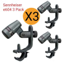 Sennheiser e604 3-Pack Compact Dynamic Drum Microphone Set