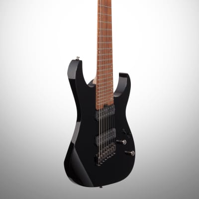 Ibanez RGMS8 Multi-Scale Electric Guitar, 8-String, Black image 5