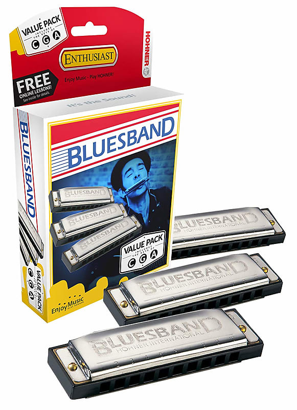 Hohner Bluesband  Value Pack, Keys of C, G, and A Major image 1