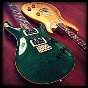 PRS CE24 with rare 3-piece Ten Top - Emerald Green image 1