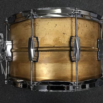 Ludwig LB484R Raw Brass Phonic 8x14" Snare Drum w/ Imperial Lugs image 4