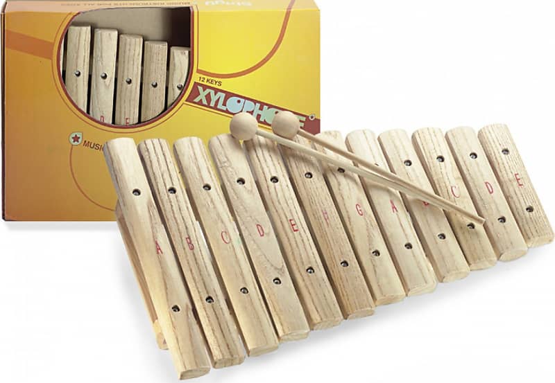 12-key xylophone, with mallets image 1