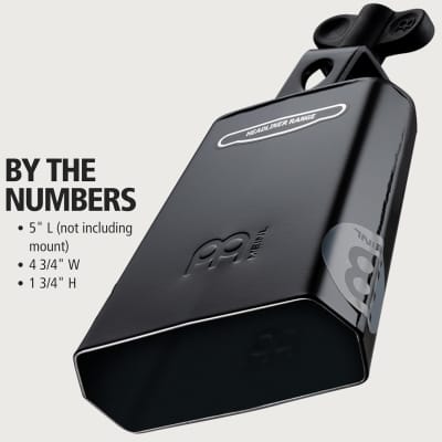 Meinl Percussion HCO4BK Headliner Series Mountable 5-Inch Cowbell, Black Powder Coated Steel image 5