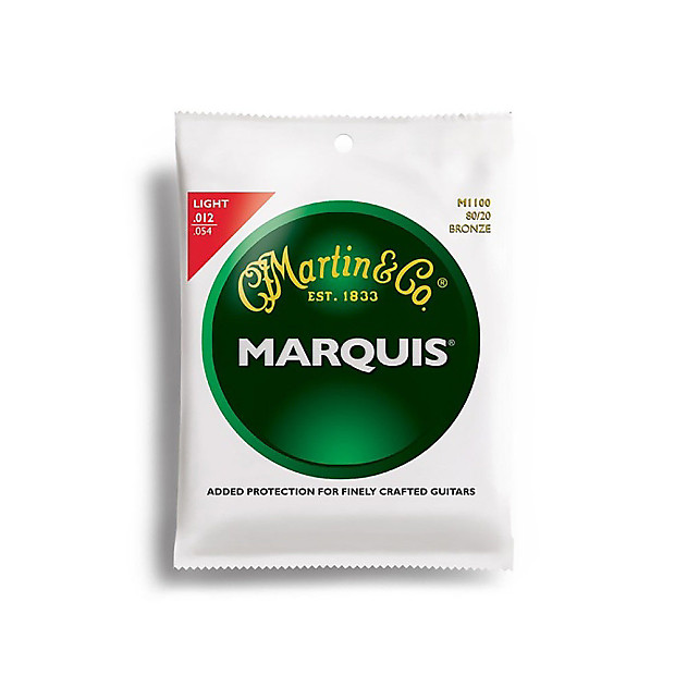 Martin M-1100 Marquis 80/20 Bronze Light Acoustic Strings image 1