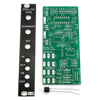 Synthrotek DLY Module PCB, Panel and Vactrol image 1