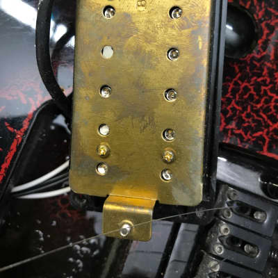 Mayones KTM guitar SSH tremolo Superstrat - Black with red scropolanti + gigbag image 13