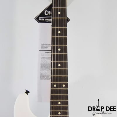 Charvel Jim Root Signature Pro-Mod San Dimas Style 1 HH FR E Electric Guitar w/ Bag - Satin White image 9