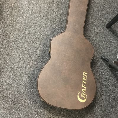 CRAFTER SA-TVMS HYBRID thin body acoustic-electric guitar 2006 in Tiger maple excellent with original hard case image 18