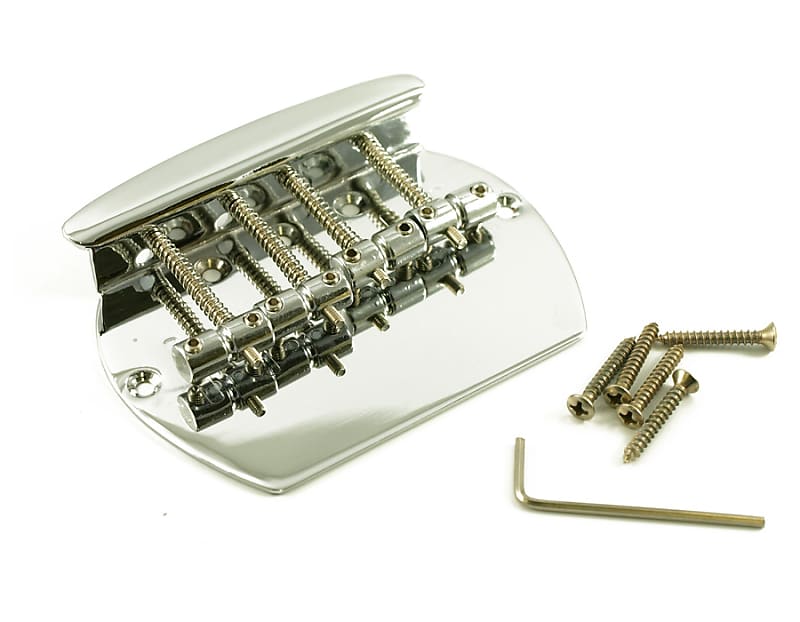 Musicman Style 4String Bass Bridge, MMBRC CHROME Reverb