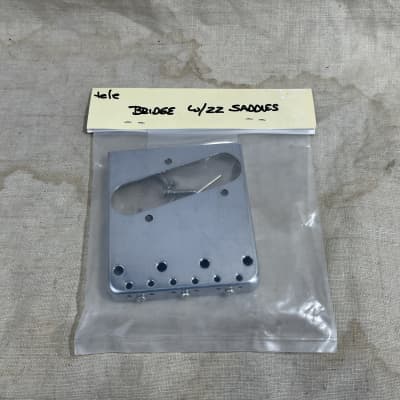 ZZ Guitarworks 4 Screw Telecaster Replacement Bridge w/ Notched Saddles NOS-New Old Stock image 4