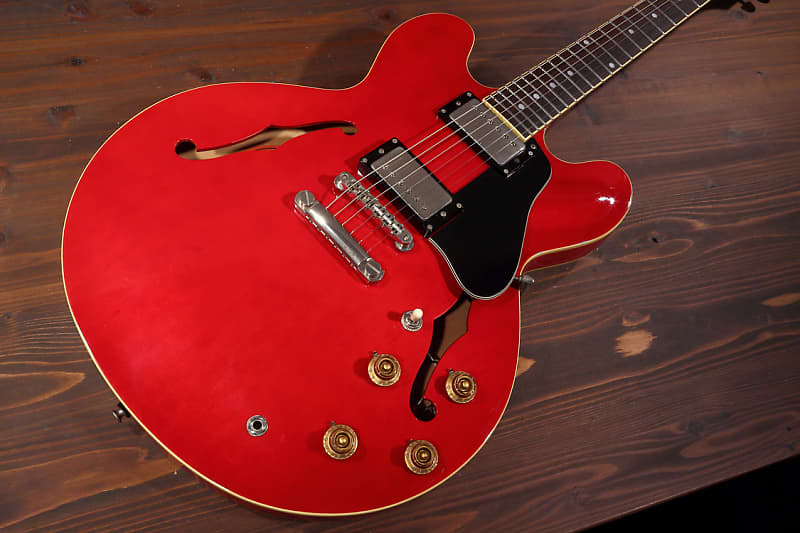 Burny RSA-100 (ES-335 model) MIJ Japan 2002 - Cherry Red -