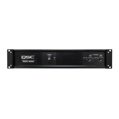 QSC RMX850a 850a Professional Quality Performance, Two Channels Power Amplifier with XLR Input and NL4 Output Connectors and LED Indicators image 1