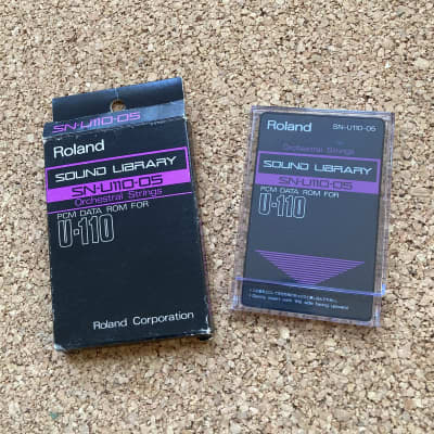 Roland SN-U110-05 • Orchestral Strings • PCM DATA ROM Sample Library Card for the U-110, U-20, U-220 and more • made in Japan • with box