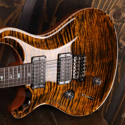 PRS Custom 24 Wood Library Left-Handed Yellow Tiger image 15