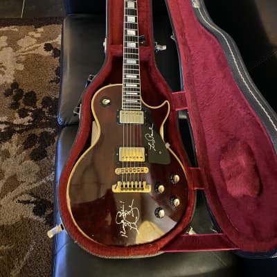 Gibson Les Paul Custom (Les Paul Twice Signed) W/ Photo Proof 1978 Wine image 11