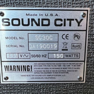 2019 Sound City SC-30 1x12 Combo image 9