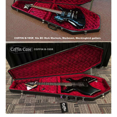 COFFIN CASES Model B195R Bass Guitar Case Red Velvet Interior image 4