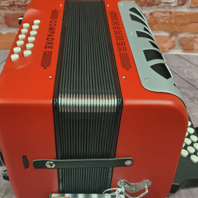 Hohner Compadre EAD Red Accordion MI Rojo Acordeon +Gig Bag, Straps, BackPad, Shirt | NEW Authorized Dealer image 5
