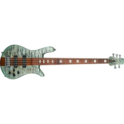 Spector Euro 5 RST Bass Guitar 5-String Turquoise Tide Matte w/ Roasted Maple Neck & Aguilars - EURO5RSTTRQTD for sale
