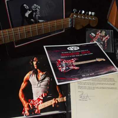 Fender Custom Shop EVH  Frankenstein Replica Eddie Van Halen and Chip Ellis Masterbuilt Hand Signed image 1