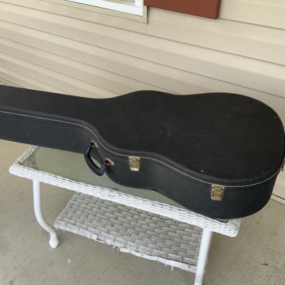 Vintage Acoustic Guitar Case - Takabe Japan Hardware. BLACK