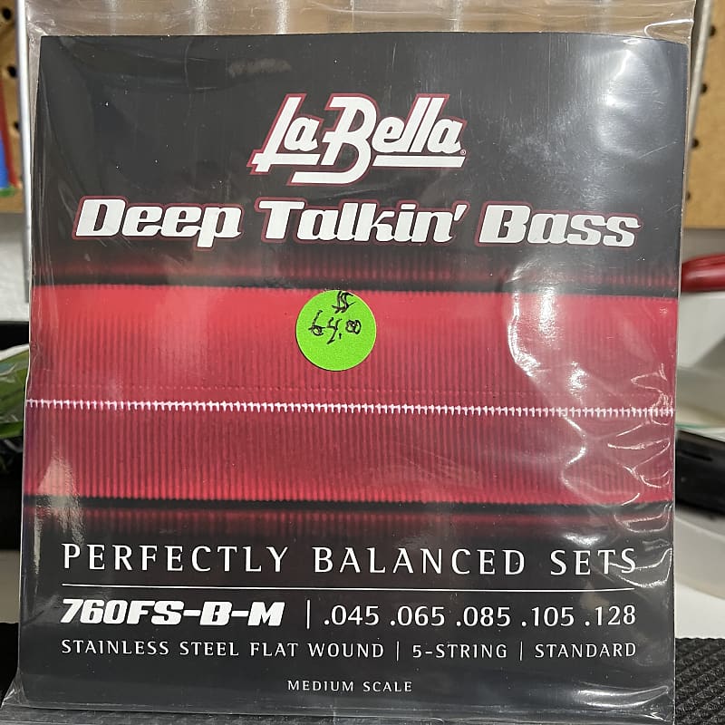 La Bella Deep Talkin' Bass 760FS-B-M Flatwound Stainless 5 | Reverb