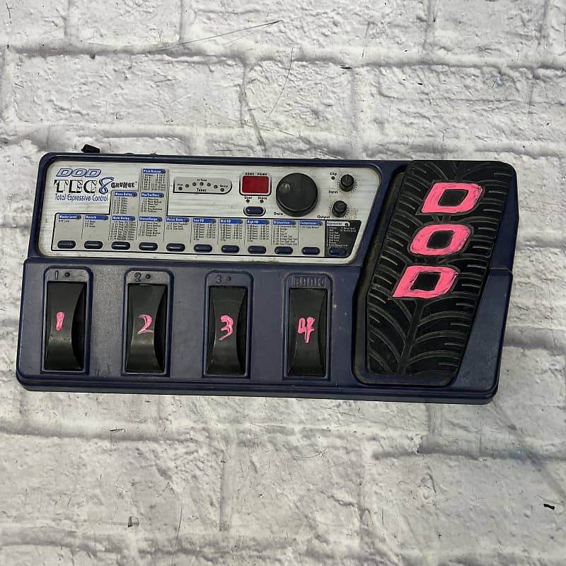 DOD TEC8 Grunge Multieffects Pedal Reverb