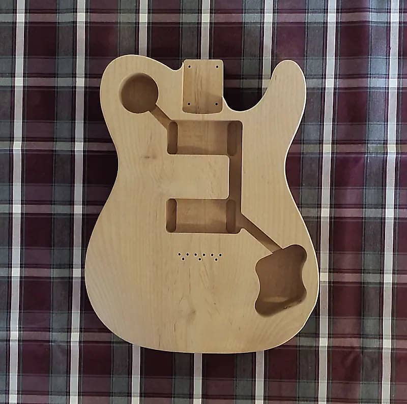 Woodtech Routing - 2 pc Alder - Arm & Belly Cut - Deluxe Telecaster Body - Unfinished image 1