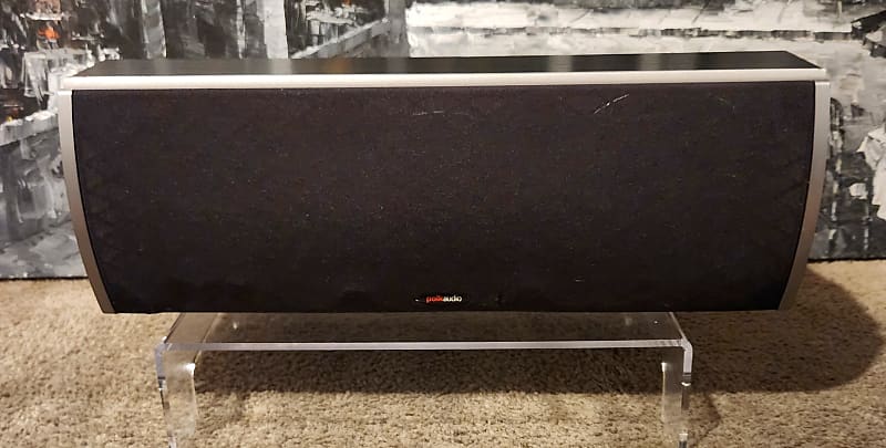 Polk Polk Audio CSi3  2-way center channel speaker 90s  - Black wood veneer  			