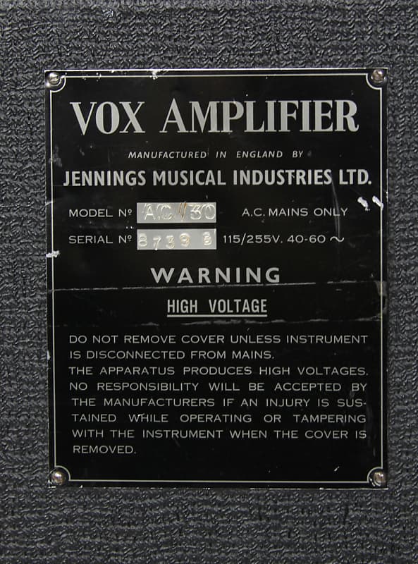 Vox AC-30/6 Twin 3-Channel 30-Watt 2x12" Guitar Combo 1961 - 1965 image 6
