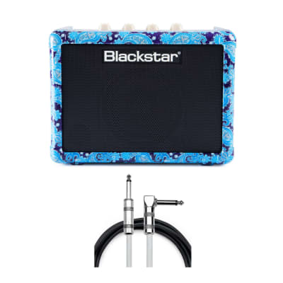 Blackstar FLY3 Bluetooth Purple Paisley Guitar Amplifier Bundle with Cable (2 Items) image 11