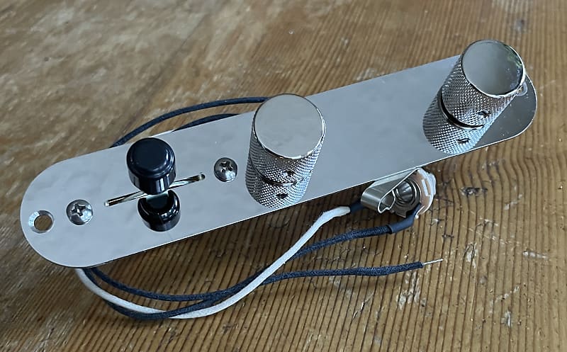 Fender Telecaster Wiring Harness Upgrade 500k CTS/ Bourns Pots PUSH/PULL Coil Split .022 Orange Drop Cap Oak Grigsby Switch PLATE/KNOBS image 1